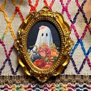 Patricia the Ghost Portrait in Gold Table-Top Frame